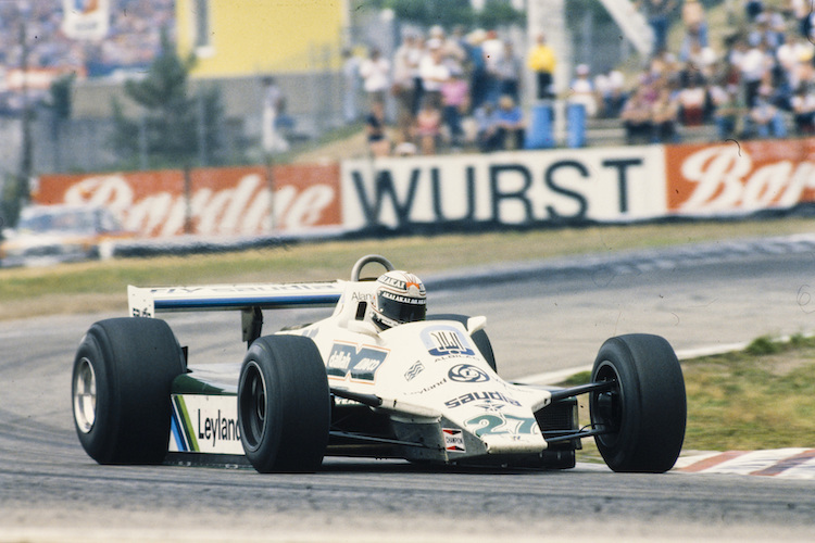 Alan Jones mit seinem Williams 1980 in Hockenheim