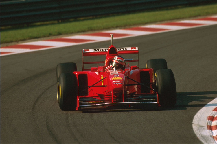 Rekordweltmeister Michael Schumacher steuerte das Chassis Nummer 197 nur im Vorfeld des Belgien-GP 1997 über den Circuit de Spa-Francorchamps
