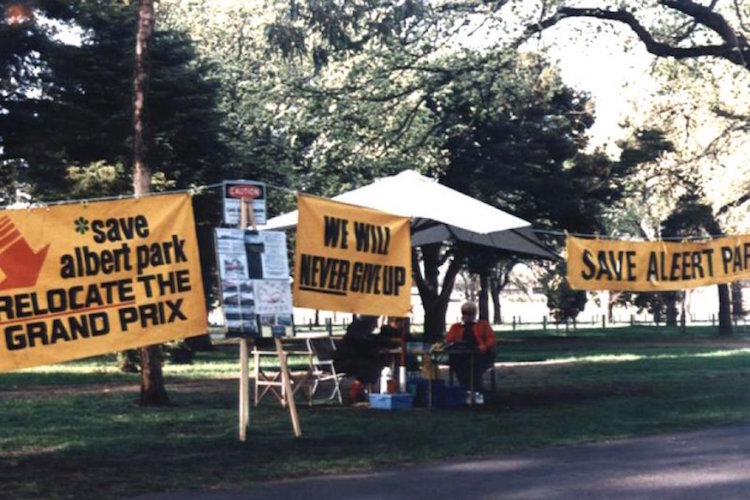 Die Aktivisten von «Save Albert Park»