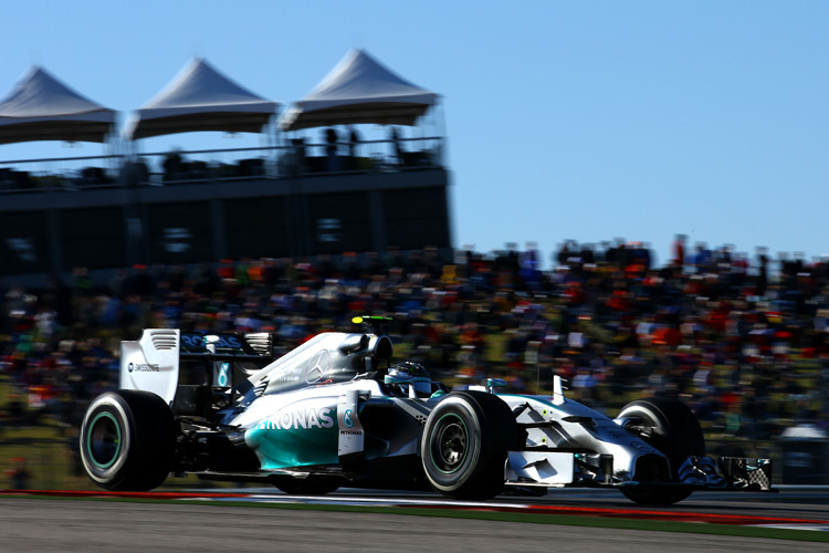 Nico Rosberg setzte sich im Qualifying zum US-GP durch
