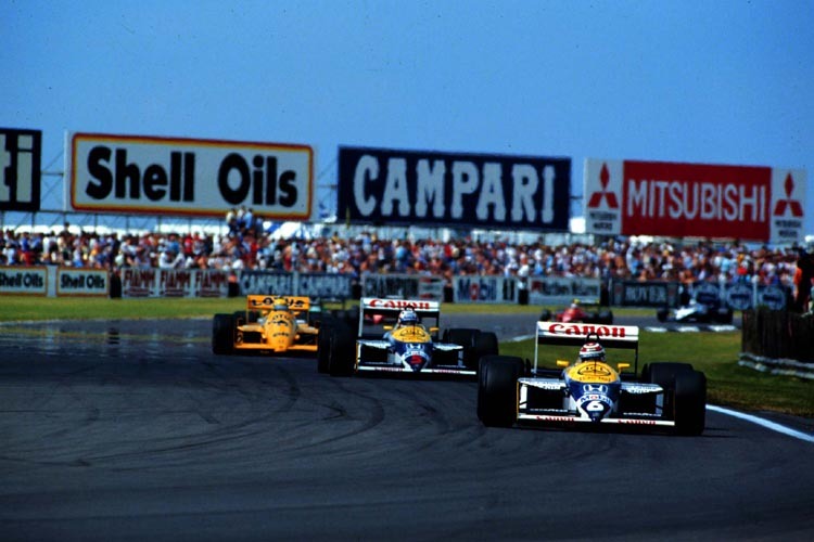 Da lag Mansell hinter Piquet – und vor Senna