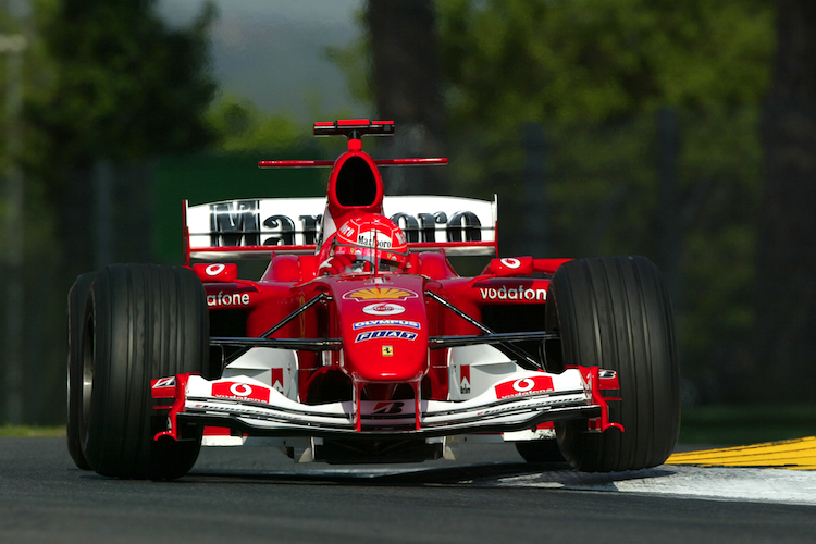 Michael Schumacher in Imola 2004