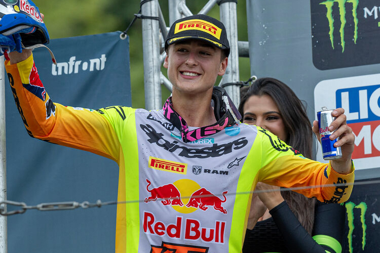 Liam Everts auf dem Podium von Frauenfeld