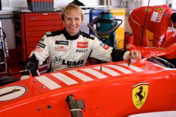 Ein brillanter Tag für Petter Solberg im Ferrari F1
