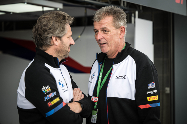 Die BMW-Manager Marc Bongers (li.) und Dr. Markus Schramm