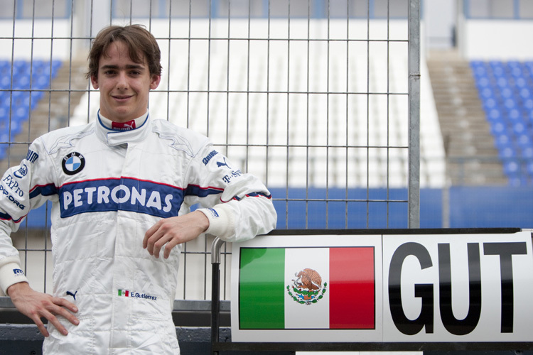 Der 18 Jahre alte Esteban Gutièrrez beim Test