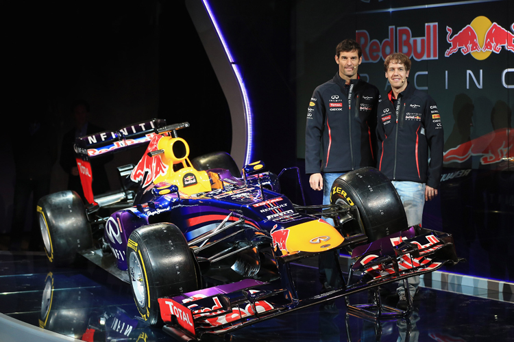 Sebastian Vettel (re.) und Teamkollege Mark Webber