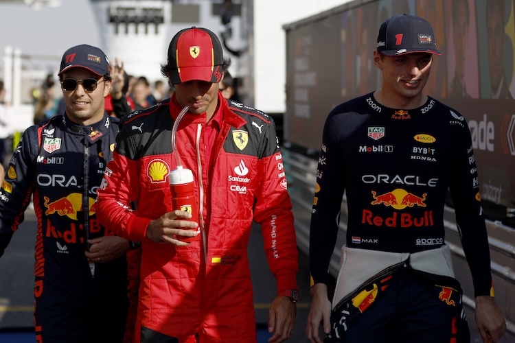 Bei diesem Trio sind sich die Teamchefs und Fahrer einig: Sergio Pérez, Carlos Sainz und Max Verstappen