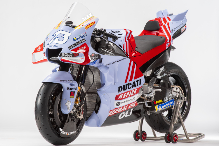 Die Gresini-Ducati von Alex Márquez im neuen Design