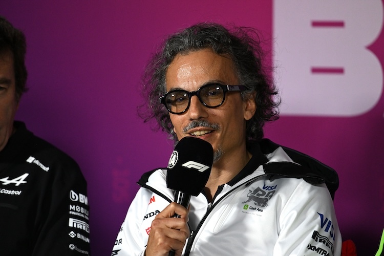 Racing-Bulls-Teamchef Laurent Mekies weiss, wie er die FP1-Bestzeit von Daniel Ricciardo einschätzen muss