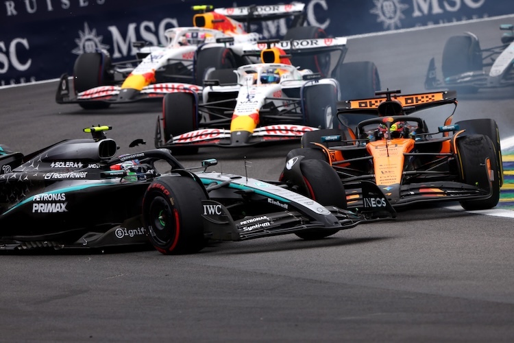 Kimi Antonelli hatte beim Crash mit Oscar Piastri viel Glück im Unglück