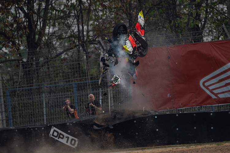 Die Ducati V4R wurde völlig zerstört