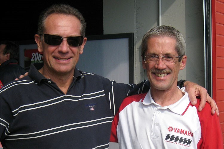 Johnny Cecotto und Steve Baker (rechts): Zwei ehemalige Sieger der 200 Meilen von Imola