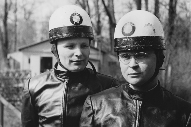 Beifahrer Fritz Cron (links) wurde 92 Jahre alt; Wilhelm Noll (rechts) verstarb in Januar