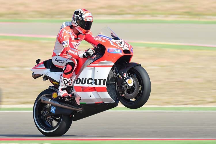 Andrea Dovizioso fuhr 2014 zwei Podestplätze und eine Pole für Ducati ein