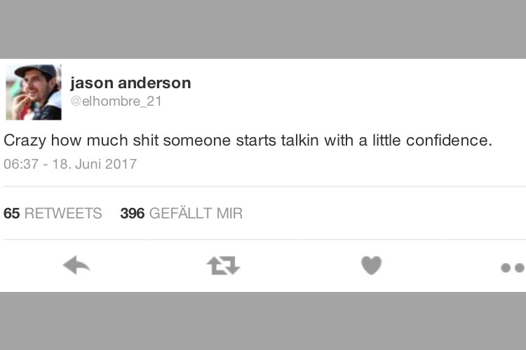 Der tweet von Jason Anderson