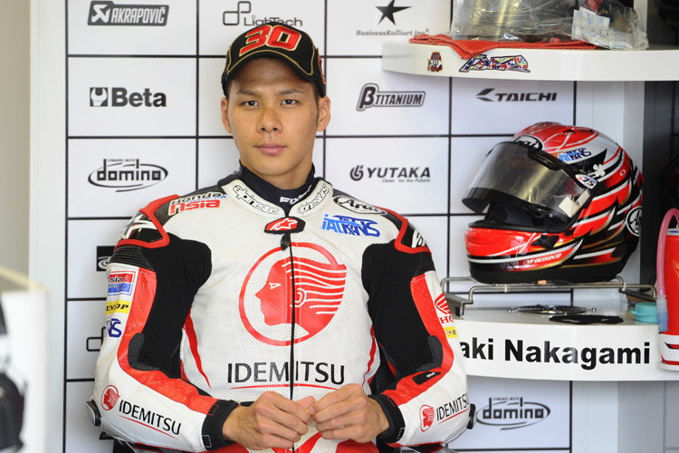 Takaaki Nakagami fuhr auch im zweiten freien Training der Moto2-Klasse auf dem Sachsenring die schnellste Runde