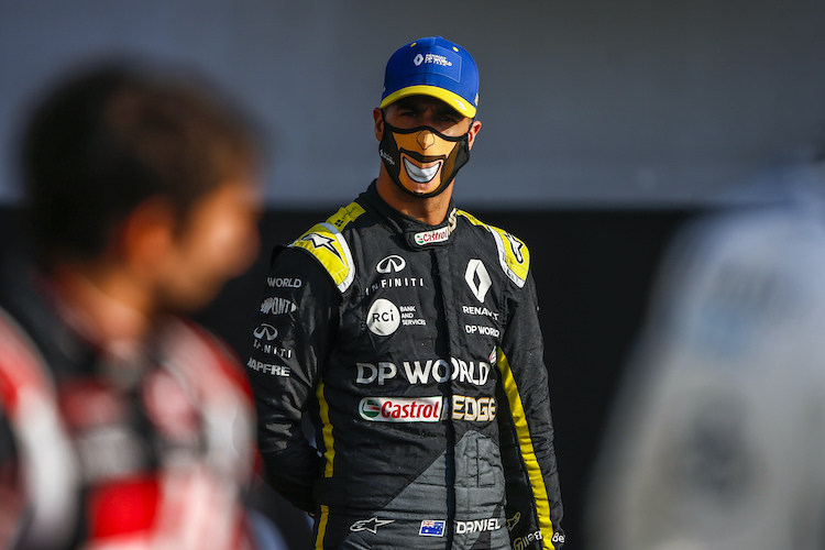 Daniel Ricciardo verabschiedet sich mit einem Lächeln von Renault