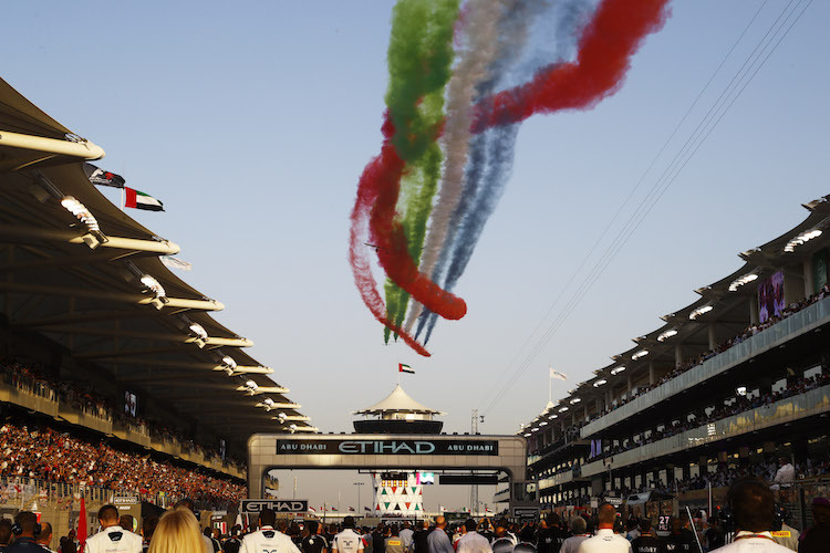 Willkommen zum Rennen in Abu Dhabi