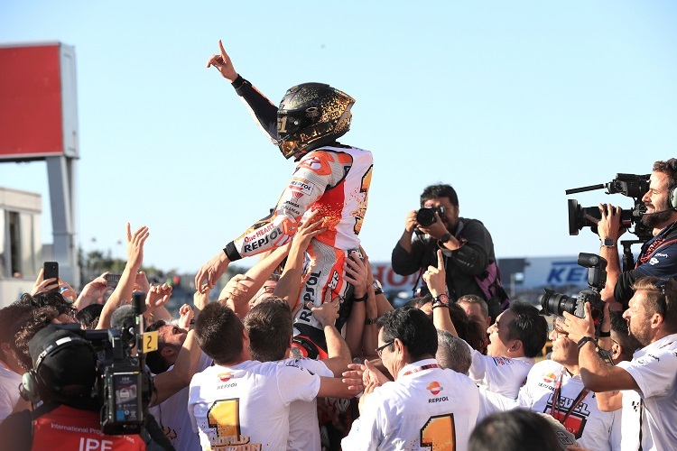 Marc Márquez feierte 2018 seinen fünften MotoGP-Titel