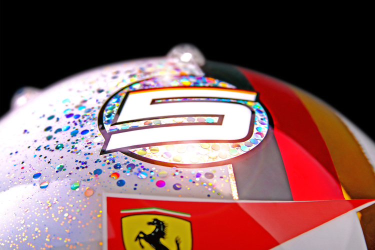 Die Oberseite von Vettels neuem Helm