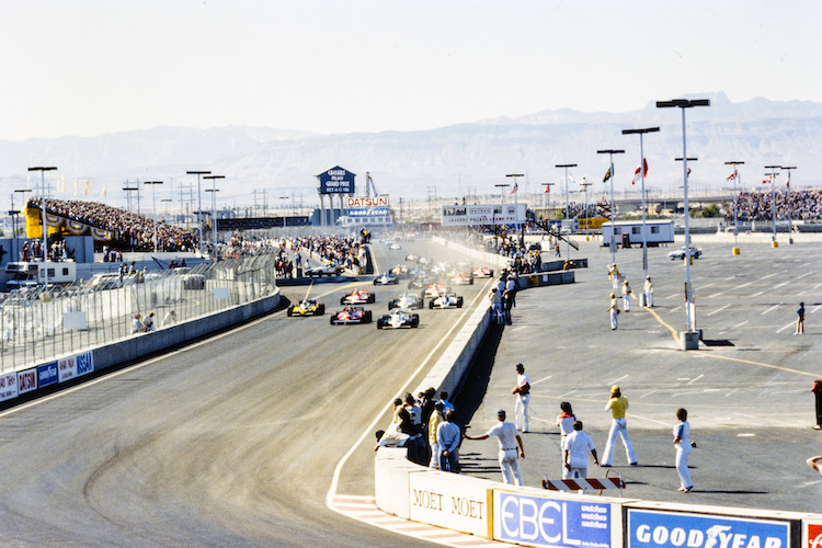 Peinlich: Die Formel 1 Anfang der 80er Jahre auf einem Parkplatz in Las Vegas