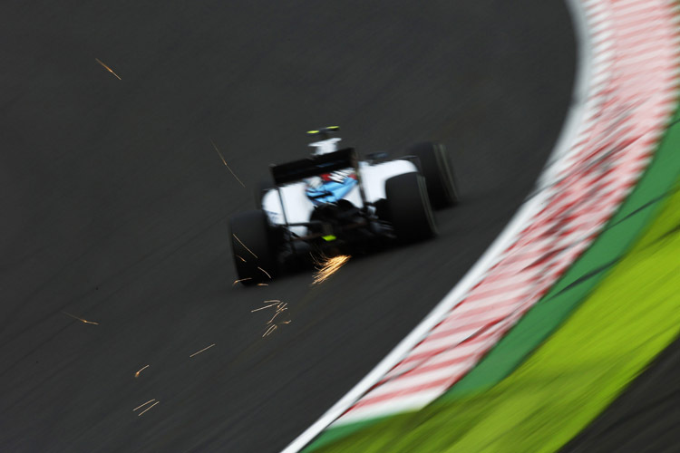 Williams-Pilot Valtteri Bottas sicherte sich im Suzuka-Qualifying den dritten Startplatz