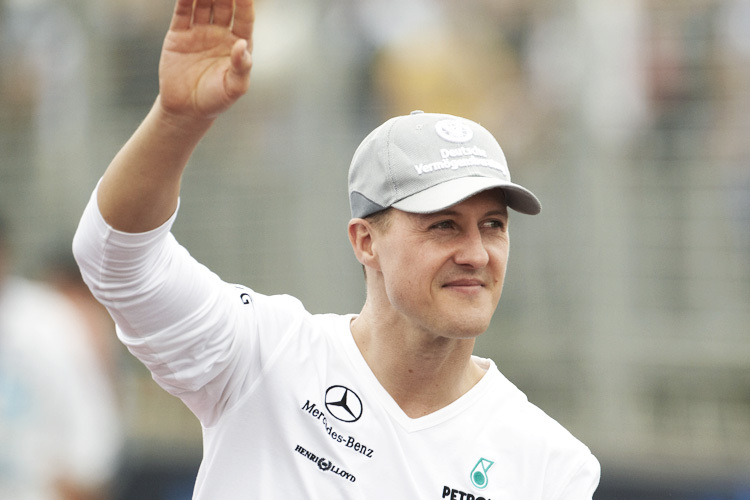 Schumi beruhigt die Fans, will bald siegen.