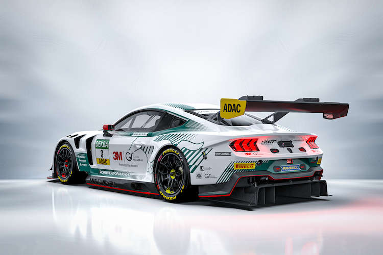 Das erste Design eines Haupt Racing Team Ford Mustang GT3 für das ADAC GT Masters 2025