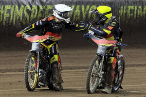 Die Goldjungs Norick Blödorn (li.) und Mario Häusl)