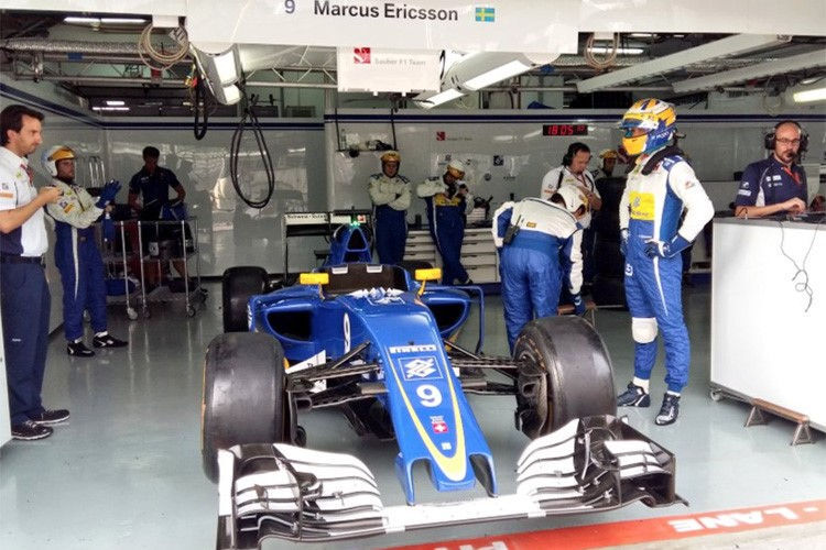 Marcus Ericsson mit seinem 2016er Sauber-Renner