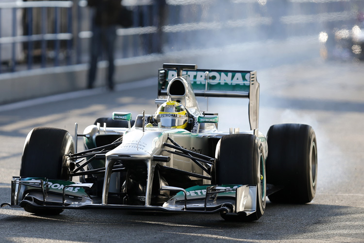 Nico Rosberg lässt es rauchen