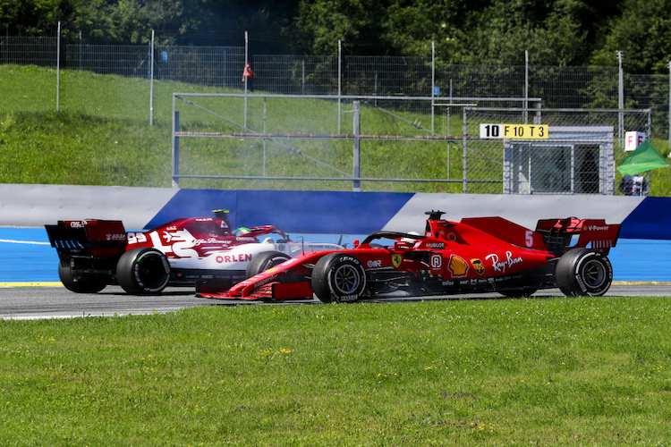 Vettel und Giovinazzi