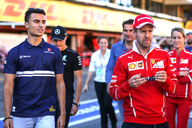 Pascal Wehrlein und Sebastian Vettel 2017