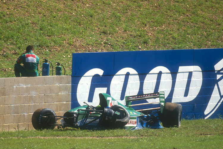 Es ist nicht zum Hinschauen: Andrea de Cesaris 1991 in Silverstone