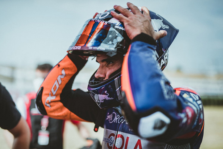 Bestürzt: Red Bull-Tech3-Pilot Miguel Oliveira  