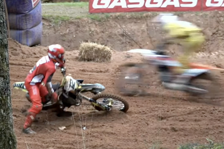 Max Nagl stürzte im dritten Lauf in Führung liegend