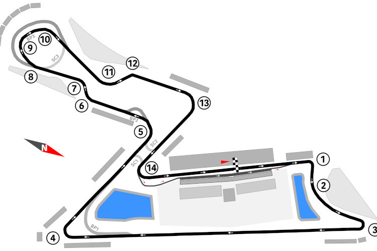 Der 5 km lange Buddh Circuit wird heute von allen Fahrern besichtigt