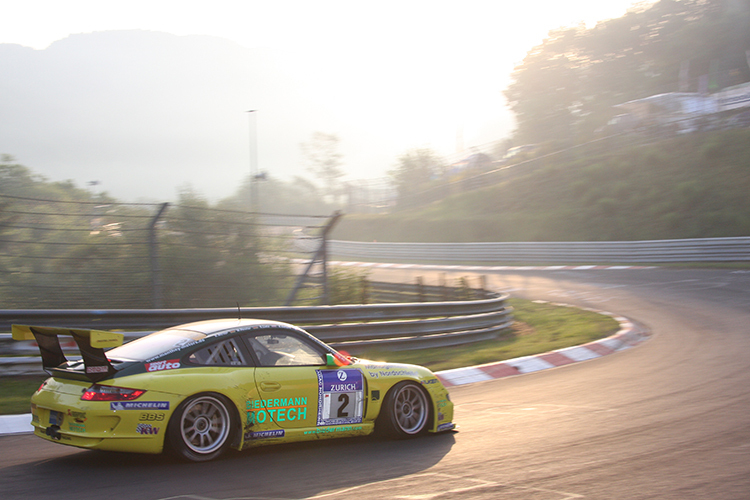 2009 trug neben dem RSR auch der 911 GT3 Cup S das bekannte gelb-grüne Kleid