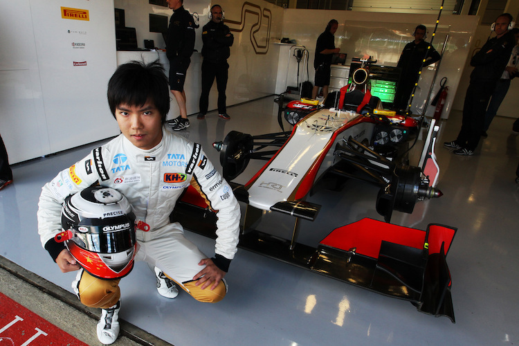 Ma Qing Hua 2012 als Formel-1-Pilot von HRT