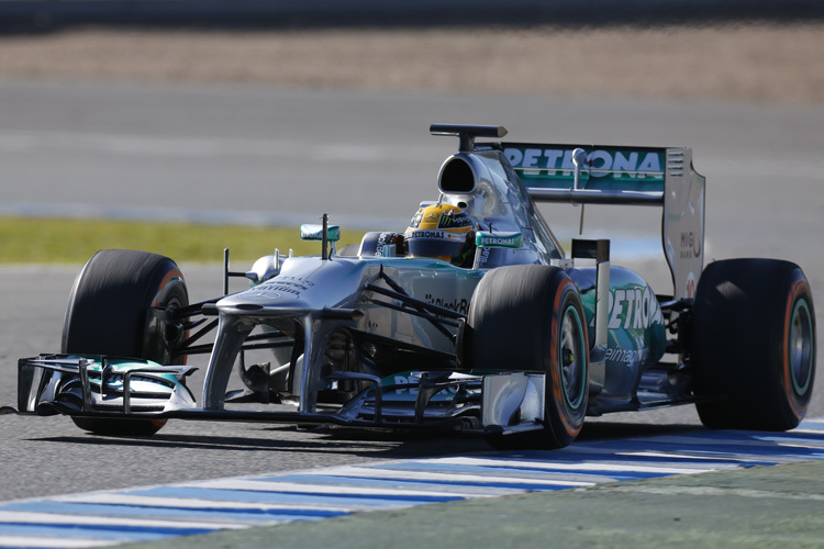 Lewis Hamilton beim Jerez-Test