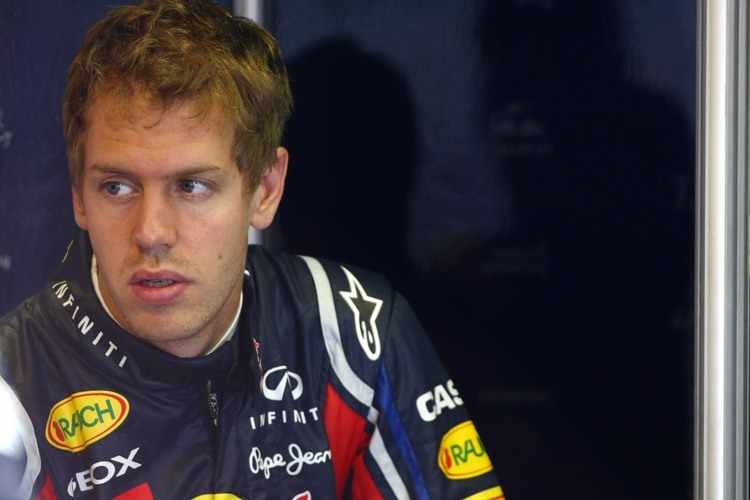 Sebastian Vettel schaut noch skeptisch