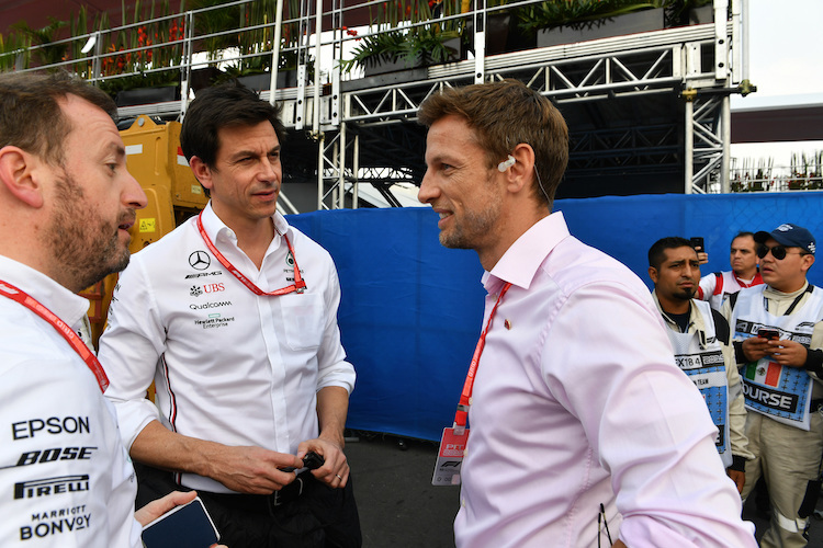Jenson Button (rechts)