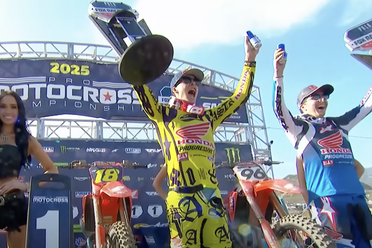 Jett Lawrence gewann vor Eli Tomac und Hunter Lawrence