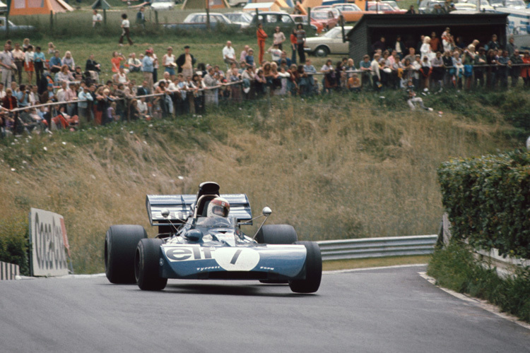 Jackie Stewart 1972 auf der Nordschleife des Nürburgrings
