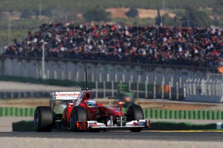 Alonso im Ferrari 