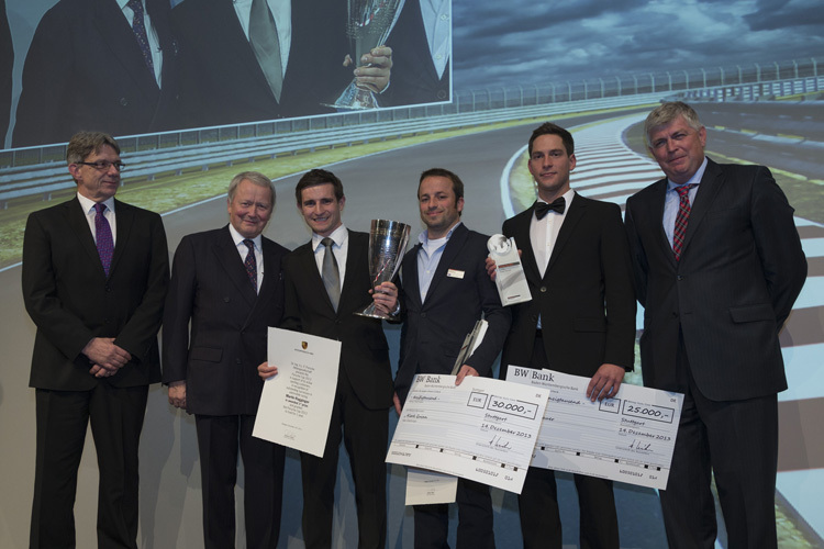 Ragginger (3. v.l.) hat die Porsche-Privatfahrerwertung gewonnen
