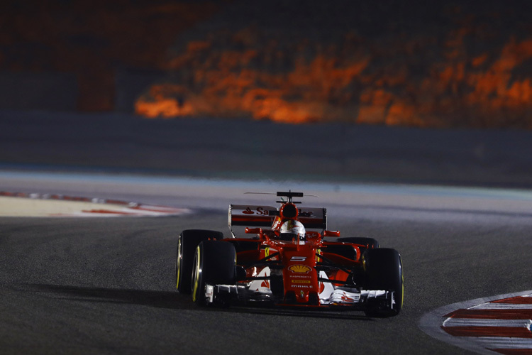 Sebastian Vettel in Bahrain