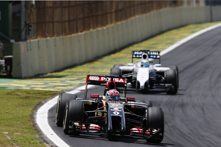 Romain Grosjean im Lotus: 2015 Williams wieder im Rückspiegel