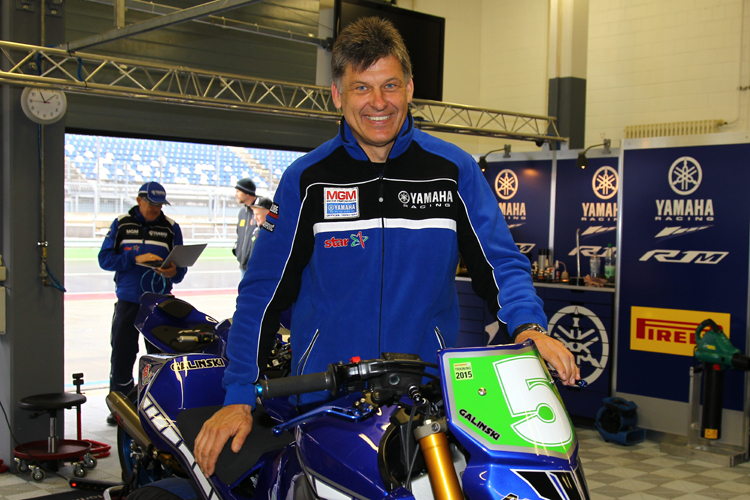 Michael Galinski mit seiner Yamaha MT-09